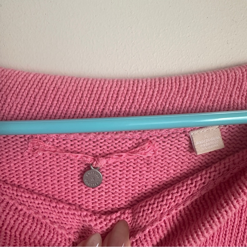 White + Warren Dolman Sleeve Sweater – Size L – Color: Pink - Picture 4 of 6